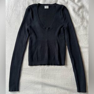 All black Abercrombie and Fitch size small sweater